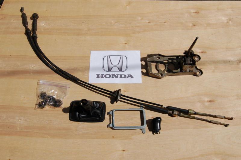 Honda - prelude - 90-91 complete manual shift assembly - shifter, boot, cables 1