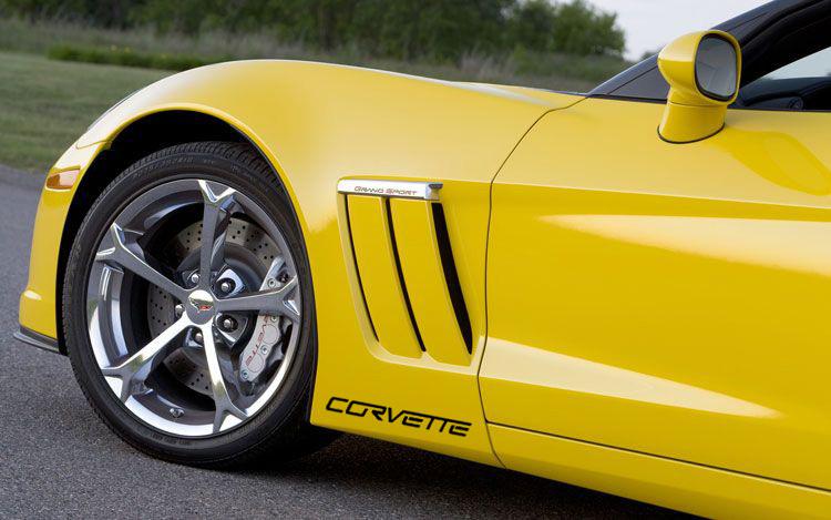 Chevrolet corvette zr1 z06 c6 grand sport decal sticker emblem logo (pair) color