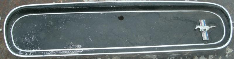 1965 65 1966 66 ford mustang shelby pony emblem glove box door panel chrome oem 