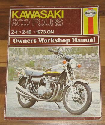 1973-1975 kawasaki 900 fours/z1/z1-b repair shop service manual_1974_z1b_haynes