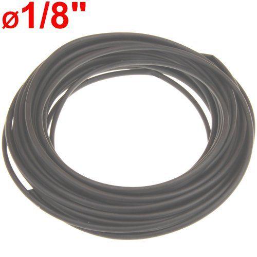 50 ft Ø1/8" heat shrink tubing wire wrap black polyolefin 2:1 shrink ratio