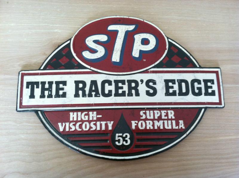Stp the racers edge high viscosity super formula 53 metal sign,garage,man cave.