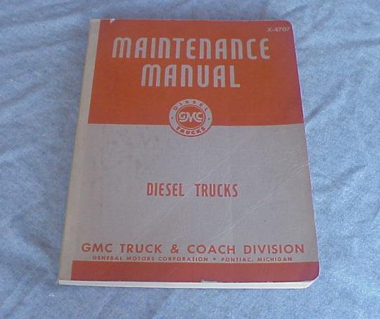 1947 gmc diesel truck manual #x-4707
