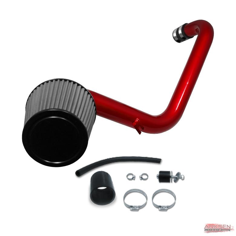 94-01 acura integra jdm red cold air intake induction +filter system set