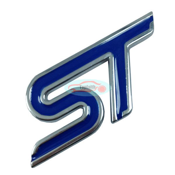 Blue st metal hood front grilles grill badge emblem for fiesta focus flex fusion