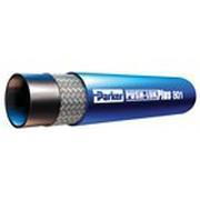 3/8" parker 8600 series blue push lock race hose - bulk-per foot size -6
