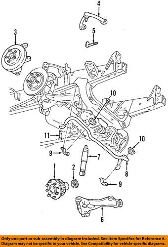 Ford oem 7l3z-1104-a front wheel bearing & hub/axle bearing & hub