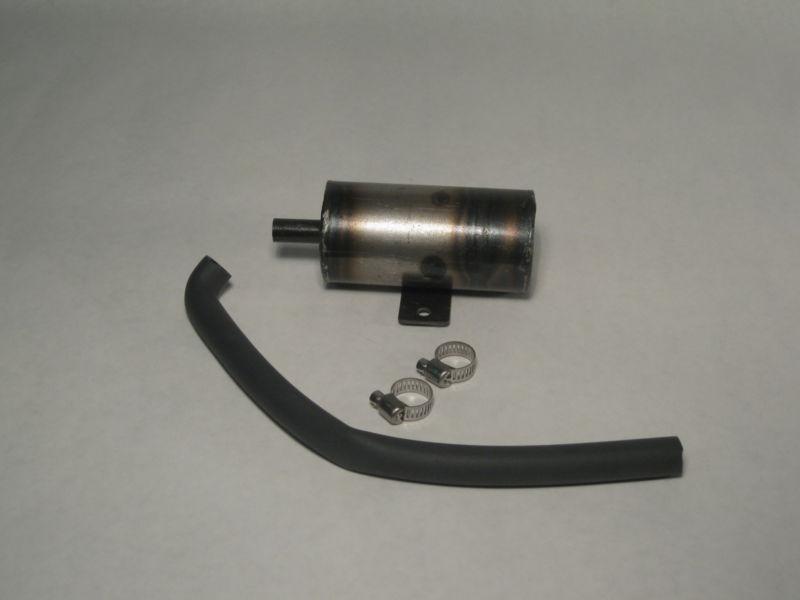 Whizzer motorbike crankcase vent with canister.