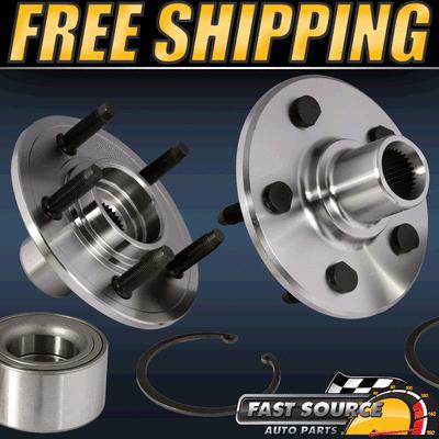 2 rear left & right wheel hub and bearing assembly pair ford explorer lincoln