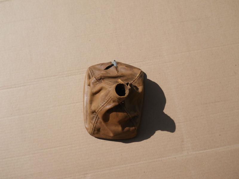 Volvo 240 manual shift boot cover tan leather