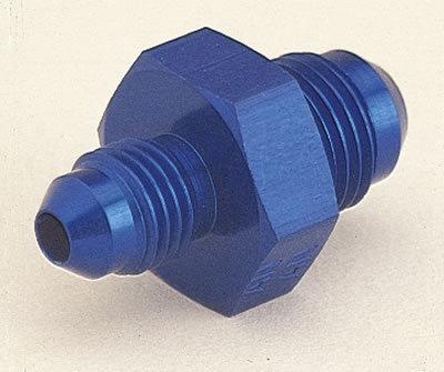 Aeroquip fitting union reducer male -10 an to male -8 an straight blue ea