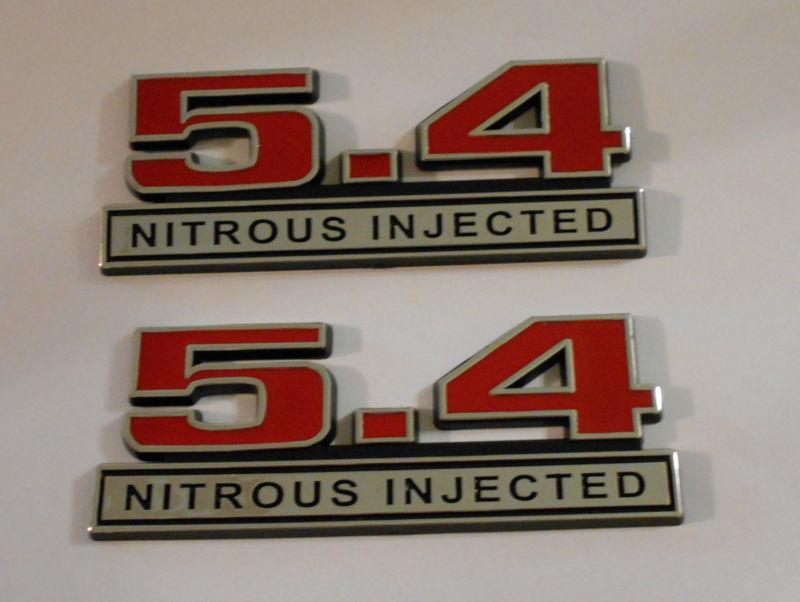 5.4 nitrous injected emblems new red  pair emblem