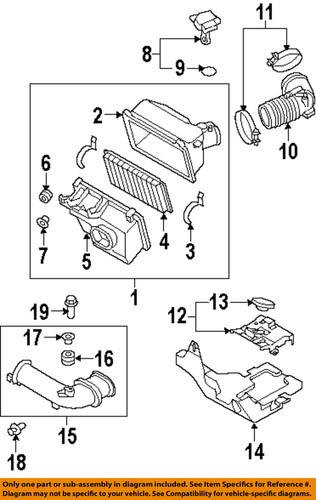 Mazda oem l32113215 mass air flow sensor