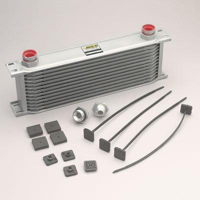 Earl's temp-a-cure fluid cooler 41610erl 5" x 13" -10 an inlet/outlet