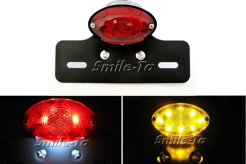 Red motorcycle led brake/running/turn signal/license plate tail light atv ktm ~