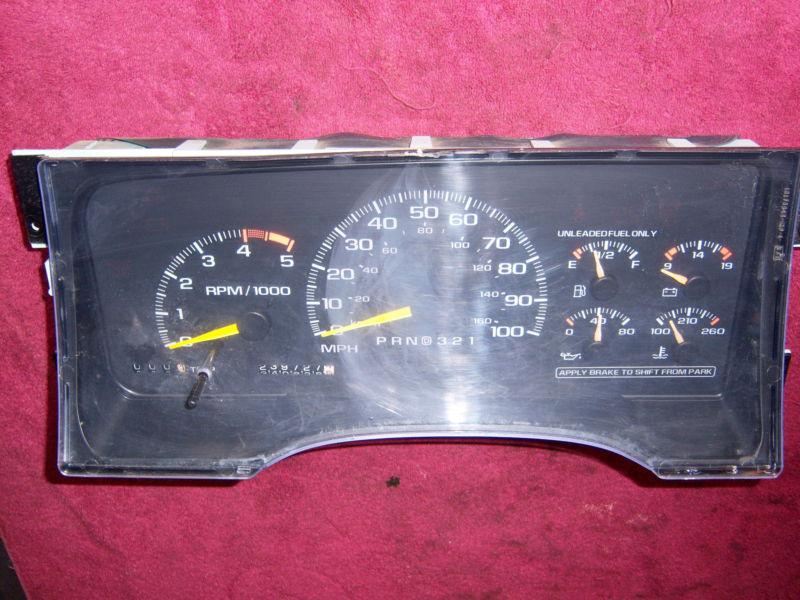95 96 97 98 99 chevy gmc truck tach cluster #16166085   free shipping