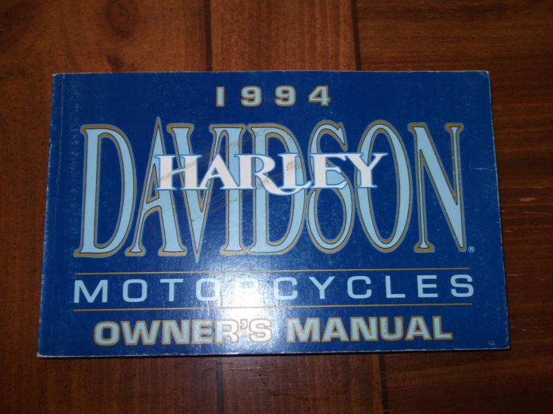 Harley davidson motorcycle owners manual