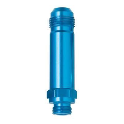 Fragola fitting carb inlet straight male -6 an to 9/16-24" male thread blue ea