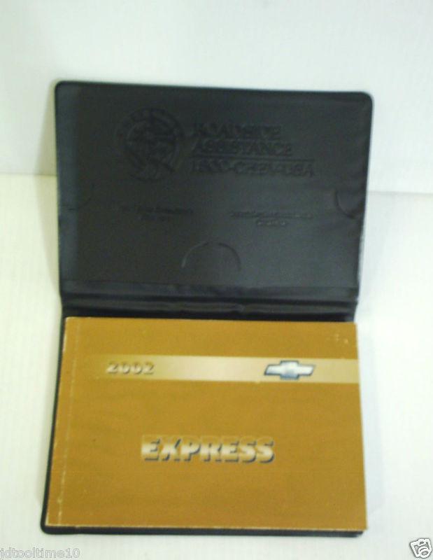 2002 chevy express 1500 2500 3500 owners manual owner's guide book oem 02 van