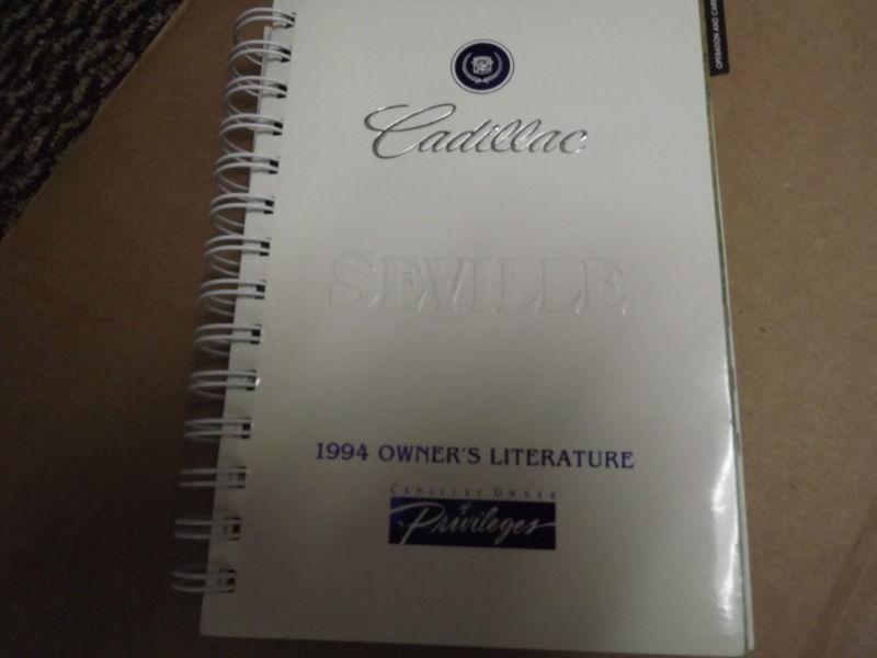 1994 cadillac seville owners manual, instructions, safety, auto repair