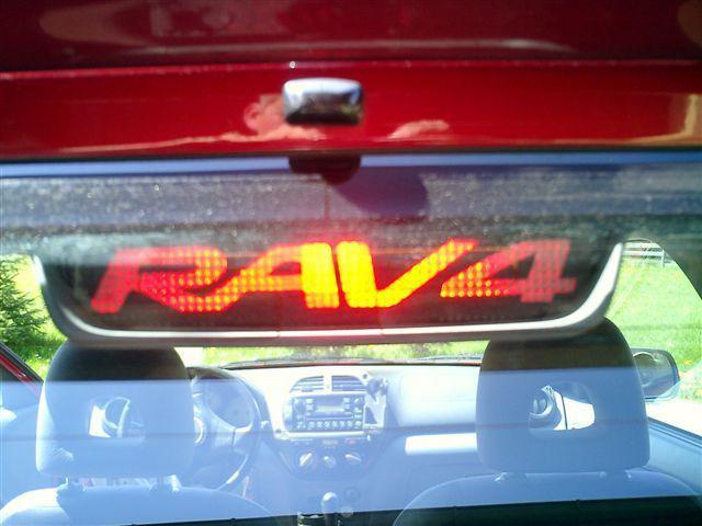 Toyota rav4 3rd brake light decal overlay 96 97 98 99 00 01 02 03 04 05