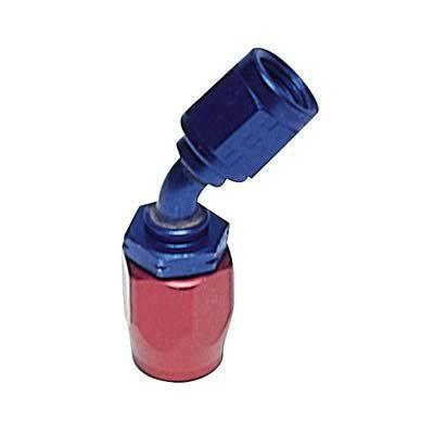 Earl's 304604erl hose end auto-fit 45 deg -4 an hose to female -4 an red/blue ea