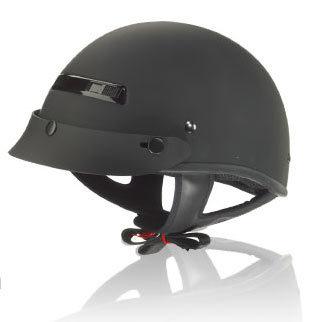 Zox alto fg matte black beanie half helmet with visor