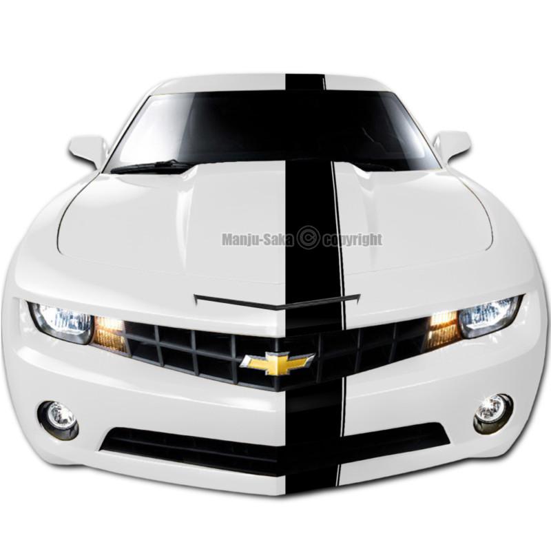 2009 2010 2011 2012 2013 chevy camaro rally stripes decals 6" ss rs black ca2029