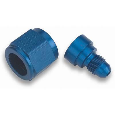 Earl's 9892064erl fitting flare reducer female -6 an to male -4 an blue ea