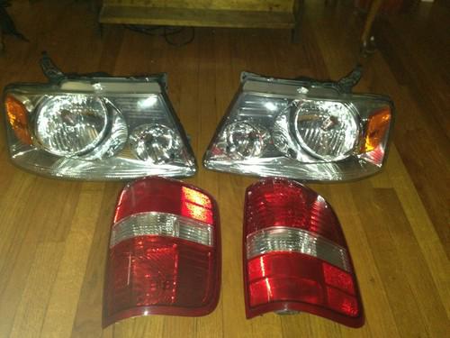 Head and tail lights  for 04 05 06 07 08 ford f150 great deal excellant cond.