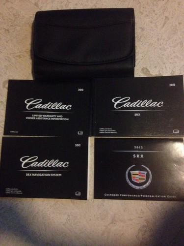 2012 cadillac srx owners manual set with navigation manuel and w/case