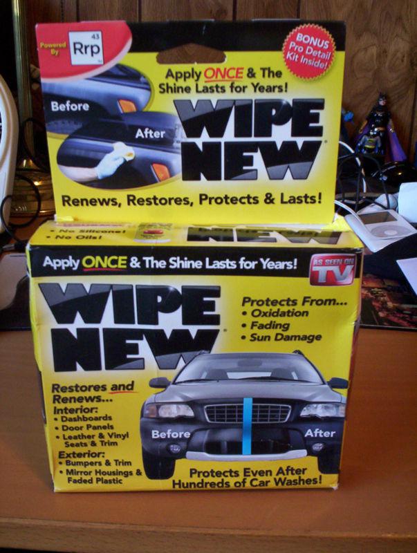 Wipe new auto cleaner restores, protects, shines - brand new