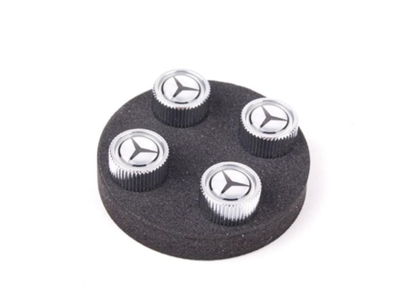 Genuine oem mercedes benz tire valve stem caps - set of 4 - makes a great gift