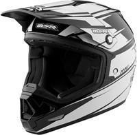 New msr mav 1 motocross atv bmx helmet white and black 