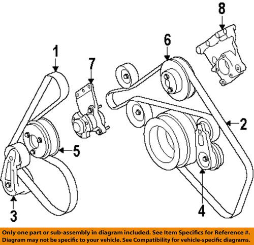 Land rover oem pqr500320 serpentine belt/serpentine belt/fan belt