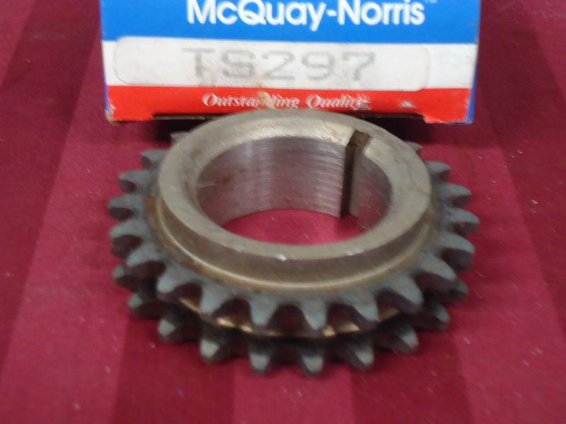 1957-89 dodge truck nos mcquay norris timing sprocket #ts297 (double roller)