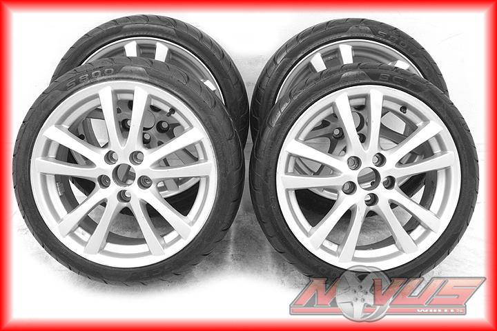 18" lexus is250 is350 is400 is-f silver factory oem wheels tires 5x114.3 18 20
