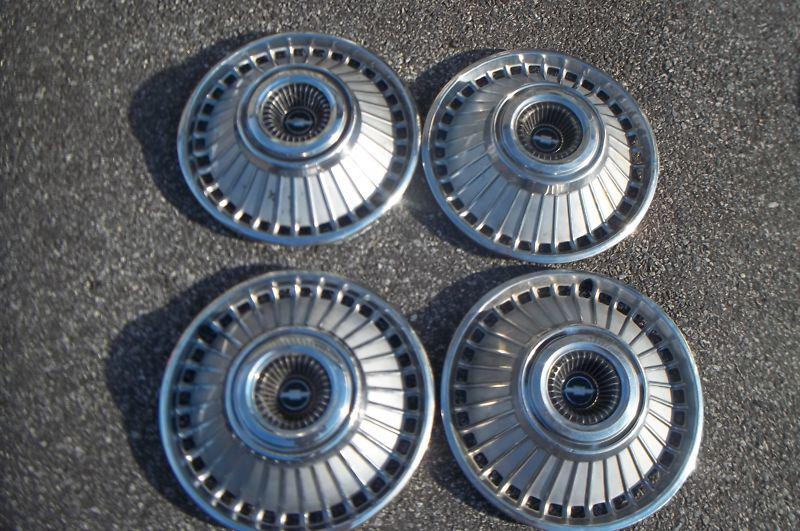 1963 1964 chevrolet chevy ii hubcaps wheel covers 14" set of factory caps #3268b