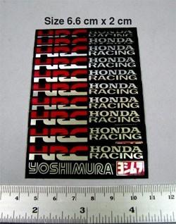 10x hrc yoshimura mini label decal sticker -black