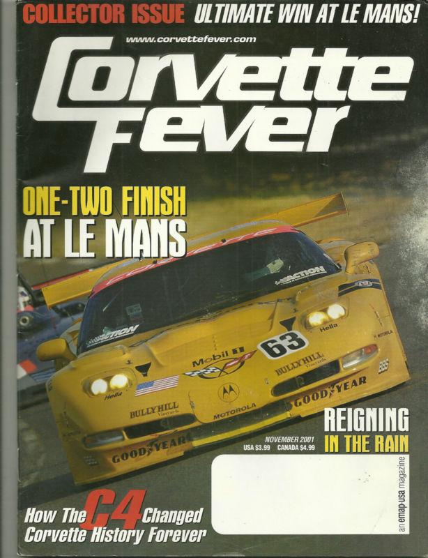 Corvette fever magazine november 2001 at le mans