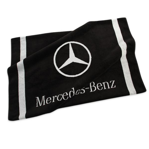 New genuine mercedes black beach towel 34" x 60" 