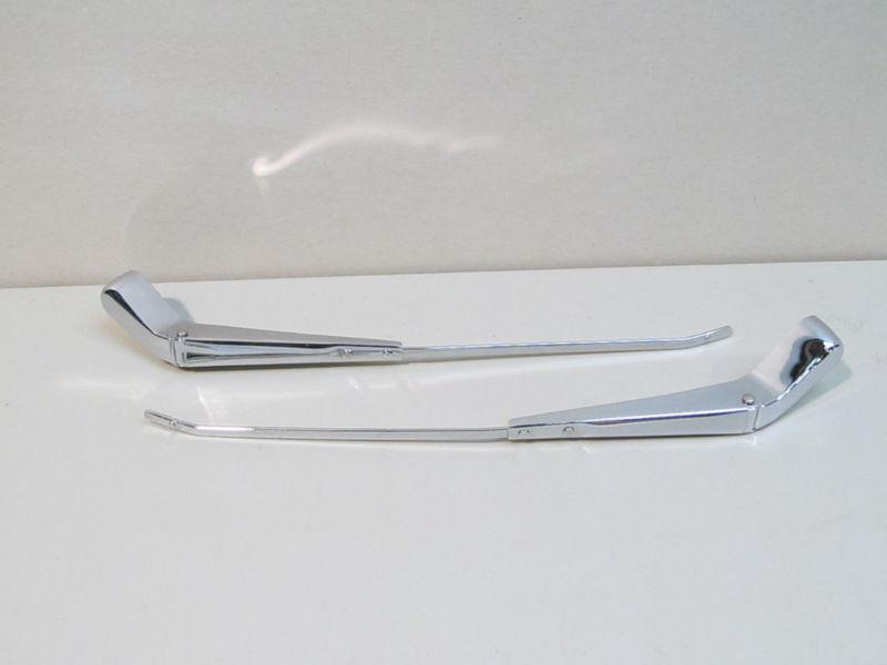 New 1958-1960 thunderbird chrome wiper arms (pair), identical to original ford