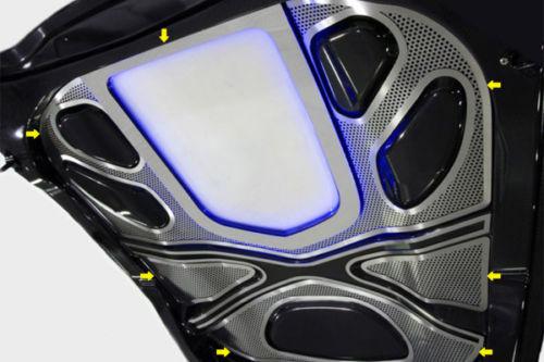 Acc 043064 - 2011 chevy corvette hood panel polished car chrome trim