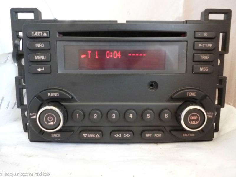 08-09 pontiac g6 radio cd player aux auxiliary input 25890719 factory *