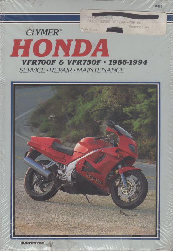 1986-94  motorcycle clymer honda vfr700f service