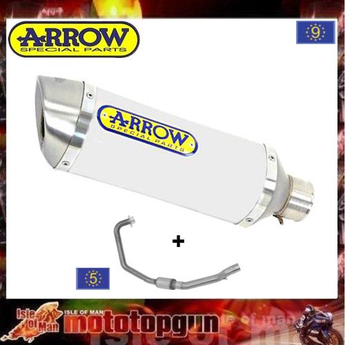 Full exhaust arrow thunder aluminium steel keeway rkv 125 2011 2012 11 12