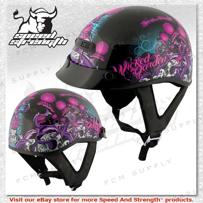 Speed & strength ss300 wicked garden women motorcycle street helmet