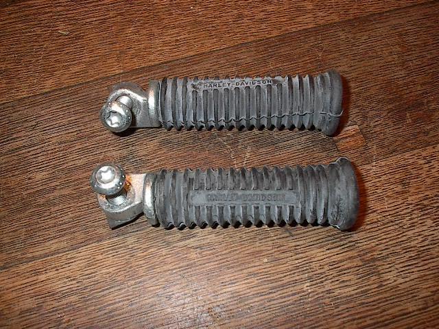 Oem stock foot pegs harley sportster fxwg fx fxr dyna softail 