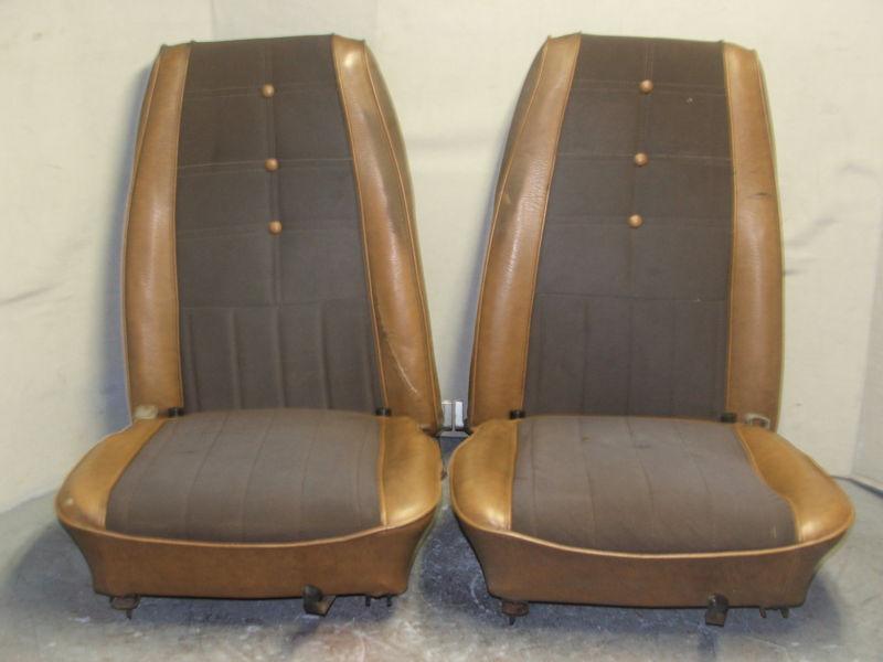 70 mustang mach 1 high back bucket seats with auto seat back release grande rare