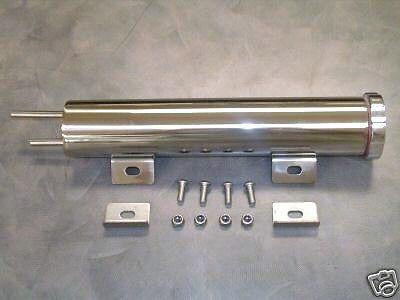 10" stainless steel radiator overflow tank street rod